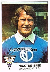 Sticker Nico de Bree - Football Belgium 1977-1978 n. 4 - Panini