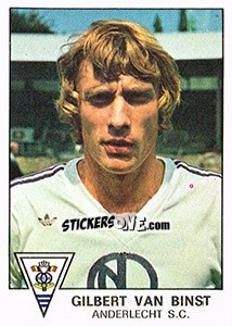 Cromo Gilbert van Binst - Football Belgium 1977-1978 n. 5 - Panini