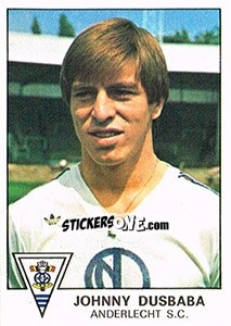 Sticker Johnny Dusbaba - Football Belgium 1977-1978 - Panini