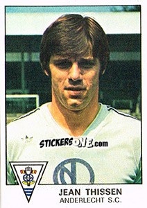 Sticker Jean Thissen - Football Belgium 1977-1978 - Panini