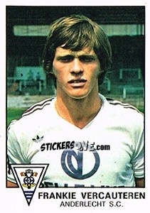 Cromo Frankie Vercauteren - Football Belgium 1977-1978 - Panini