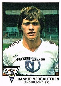 Sticker Frankie Vercauteren - Football Belgium 1977-1978 n. 12 - Panini