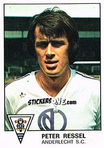 Sticker Peter Ressel - Football Belgium 1977-1978 - Panini