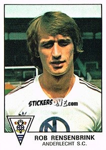 Sticker Rob Rensenbrink - Football Belgium 1977-1978 - Panini