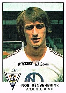 Sticker Rob Rensenbrink - Football Belgium 1977-1978 n. 15 - Panini