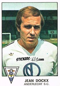 Figurina Jean Dockx - Football Belgium 1977-1978 - Panini