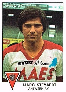 Sticker Marc Stevaert - Football Belgium 1977-1978 n. 23 - Panini