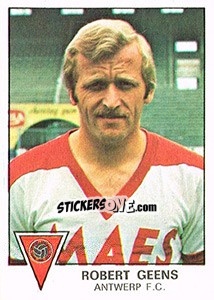 Sticker Robert Geens - Football Belgium 1977-1978 - Panini