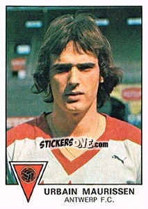 Sticker Urbain Maurissen - Football Belgium 1977-1978 - Panini