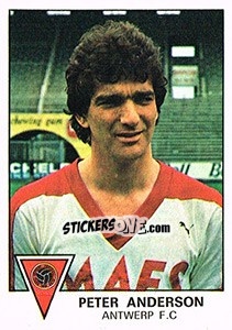 Figurina Peter Anderson - Football Belgium 1977-1978 - Panini