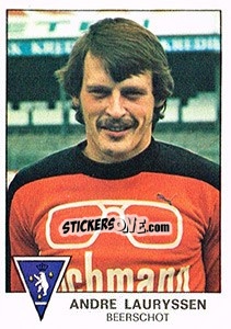 Sticker Andre Lauryssen - Football Belgium 1977-1978 - Panini