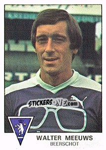 Sticker Walter Meeuws - Football Belgium 1977-1978 n. 41 - Panini