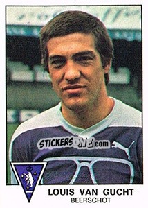 Sticker Louis van Gucht - Football Belgium 1977-1978 - Panini