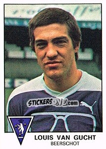 Sticker Louis van Gucht - Football Belgium 1977-1978 n. 43 - Panini