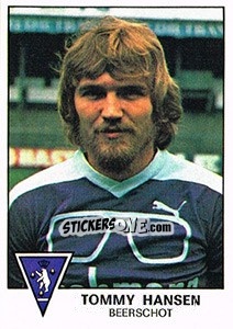 Sticker Tommy Hansen - Football Belgium 1977-1978 - Panini