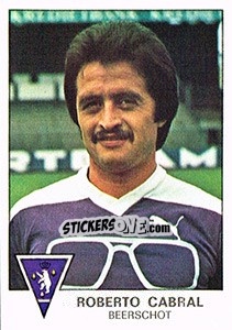 Sticker Roberto Cabral - Football Belgium 1977-1978 - Panini