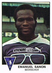 Sticker Emanuel Sanon - Football Belgium 1977-1978 n. 49 - Panini