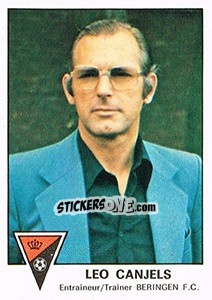 Sticker Leo Canjels - Football Belgium 1977-1978 - Panini