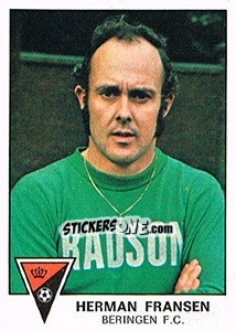 Cromo Herman Fransen - Football Belgium 1977-1978 - Panini