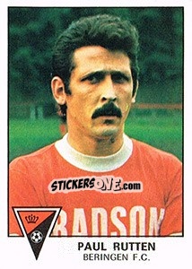 Sticker Paul Rutten - Football Belgium 1977-1978 - Panini