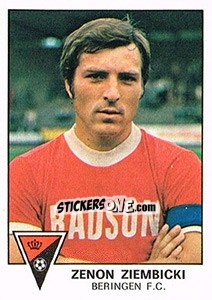 Cromo Zenon Ziembicki - Football Belgium 1977-1978 - Panini