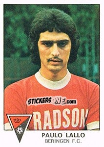 Figurina Paulo Lallo - Football Belgium 1977-1978 - Panini
