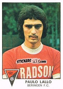 Sticker Paulo Lallo - Football Belgium 1977-1978 n. 60 - Panini