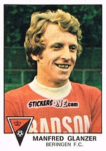 Sticker Manfred Glanzer - Football Belgium 1977-1978 n. 63 - Panini