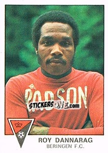 Cromo Roy Dannarag - Football Belgium 1977-1978 - Panini