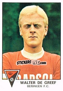 Sticker Walter de Greef - Football Belgium 1977-1978 n. 66 - Panini