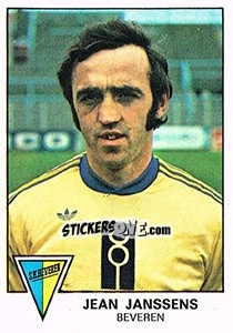 Sticker Jean janssens - Football Belgium 1977-1978 - Panini