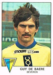 Figurina Guy de Baere - Football Belgium 1977-1978 - Panini