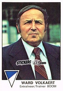 Sticker Ward Volkaert - Football Belgium 1977-1978 - Panini