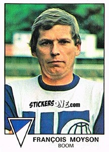 Figurina Francois Moyson - Football Belgium 1977-1978 - Panini