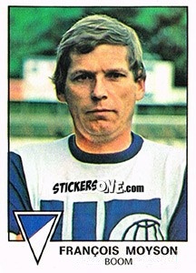 Cromo Francois Moyson - Football Belgium 1977-1978 n. 92 - Panini