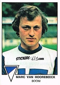 Sticker Marc van Hoorebeeck - Football Belgium 1977-1978 - Panini