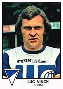Figurina Luc Vinck - Football Belgium 1977-1978 - Panini
