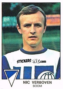 Sticker Nic Verboven - Football Belgium 1977-1978 - Panini