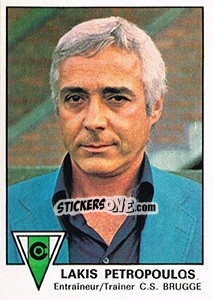 Cromo Lakis Petropoulos - Football Belgium 1977-1978 - Panini
