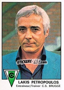 Sticker Lakis Petropoulos - Football Belgium 1977-1978 n. 105 - Panini