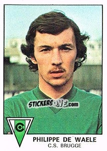 Cromo Philippe de waele - Football Belgium 1977-1978 - Panini