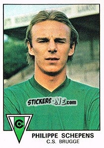 Sticker Philippe Schepens - Football Belgium 1977-1978 - Panini
