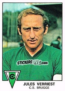 Cromo Jules Verriest - Football Belgium 1977-1978 - Panini