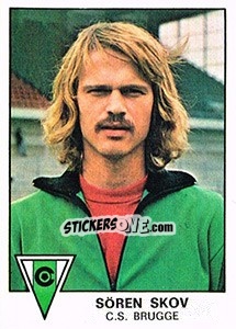 Sticker Soren Skov - Football Belgium 1977-1978 - Panini