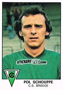 Sticker Pol Schouppe - Football Belgium 1977-1978 - Panini