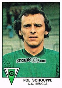 Sticker Pol Schouppe - Football Belgium 1977-1978 n. 115 - Panini