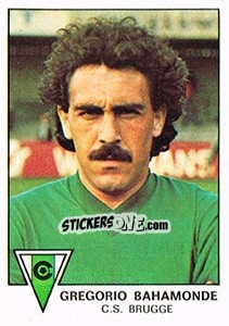 Figurina Gregorio Bahamonde - Football Belgium 1977-1978 - Panini