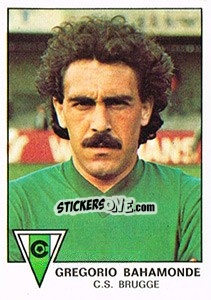 Sticker Gregorio Bahamonde - Football Belgium 1977-1978 n. 117 - Panini
