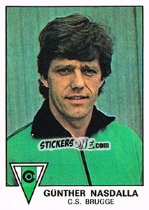 Sticker Gunther Nasdalla - Football Belgium 1977-1978 - Panini