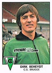 Sticker Dirk Beheydt - Football Belgium 1977-1978 n. 119 - Panini